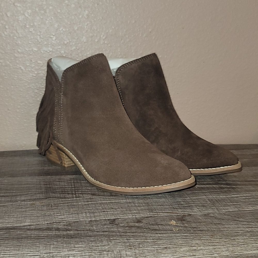 Lucky brand suede booties